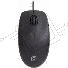 Мышь проводная Oklick 195M черный, 800 dpi, USB, кнопки - 3