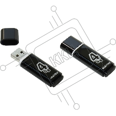 Флэш Диск Smartbuy USB Drive 4Gb Glossy series Black SB4GBGS-K