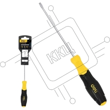 Отвертка шлицевая Deli DL6383001N 8х300мм сталь Cr-V, двухкомпонентная прорезиненная рукоять