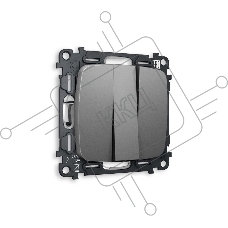 Комплект механизма 3-кл выключателя OMEGA Антрацит серый 10A-250V QUANT (OP6550, VM133) MO655010