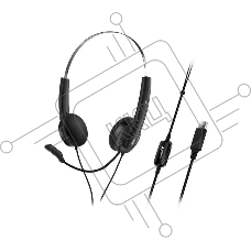 Гарнитура Genius HS-220U, регулируемое оголовье, мягкие удобные амбушюры, выносной микрофон с шумоподавлением, пульт управления