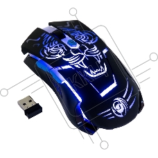 Мышь беспроводная Dialog Gan-Kata MRGK-12UR черный, 1600 dpi, радиоканал, USB, кнопки - 6