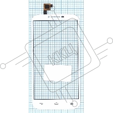 Сенсорное стекло (тачскрин) для Alcatel One Touch Pop C9 7047D, белое
