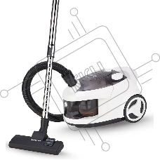 Пылесос Coolfort CF-3040 белый, 250/1800 Вт, уборка сухая, пылесборник контейнер, 2 л