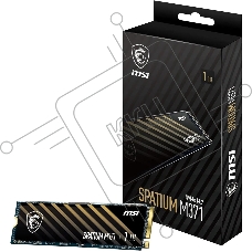 Накопитель SSD MSI Spatium M371, 1ТБ, M.2 2280, PCIe 3.0 x4, NVMe, M.2