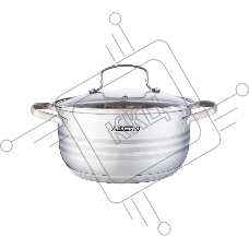 Кастрюля ALBERG AL-2133 Bonne Line с крышкой 6 л (Ø26 х 12.0 см)