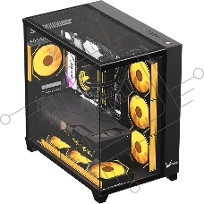 Компьютерный корпус Formula Crystal Z9 FLOE черный без БП ATX 2xUSB3.0 audio bott PSU