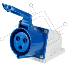 Розетка Rexant 123 стационарная 2Р+РЕ 32А 220В IP44