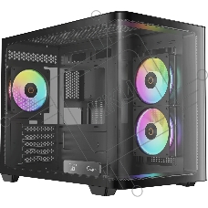 Компьютерный корпус Ocypus Iota C50 BK Curve ARGB Digital mATX без БП (Iota-C50-BKD300CD-GL)