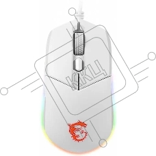 Мышь проводная MSI Clutch GM11 белый, 5000 dpi, USB, кнопки - 6