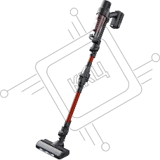 Пылесос вертикальный Tefal TY6A83WO черный/красный, питание от аккумулятора, 140 Вт, уборка сухая