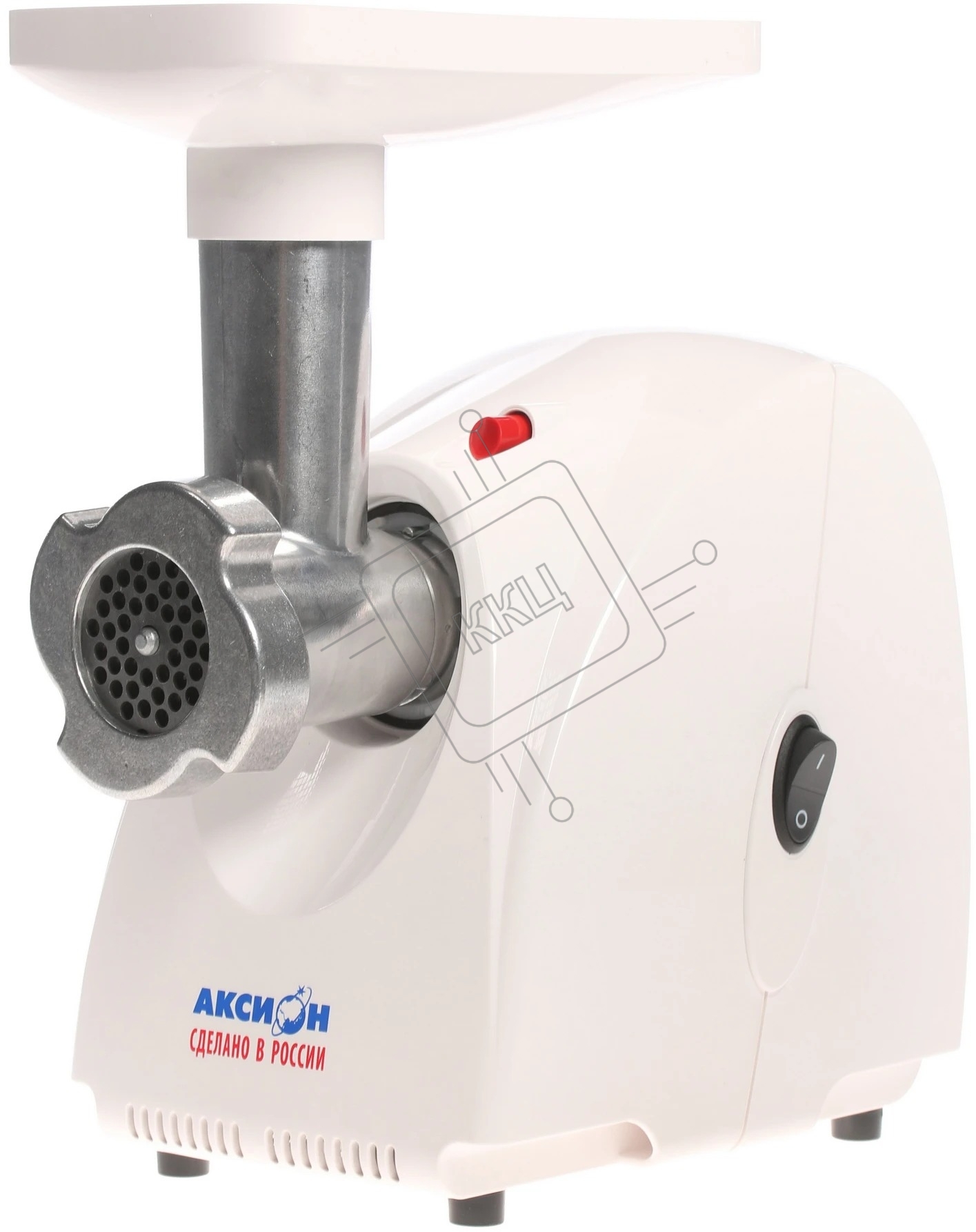 Мясорубка электрическая Аксион М32.01 белый, 1500 Вт, 1.7 кг/мин, защита от перегрузки, насадки - 4