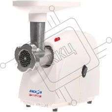 Мясорубка электрическая Аксион М32.01 белый, 1500 Вт, 1.7 кг/мин, защита от перегрузки, насадки - 4