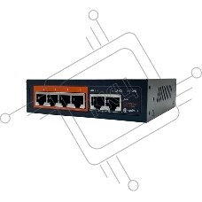 Коммутатор Optimus U1IC-4F/2F, 4×100 Мбит/с PoE+ + 2×100 Мбит/с Uplink, настраиваемый
