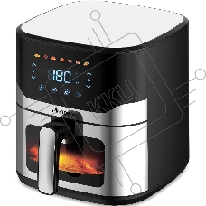 Аэрогриль Pioneer SM518D черный/серебристый, 1800 Вт, 6 л, электронное, 7 программ