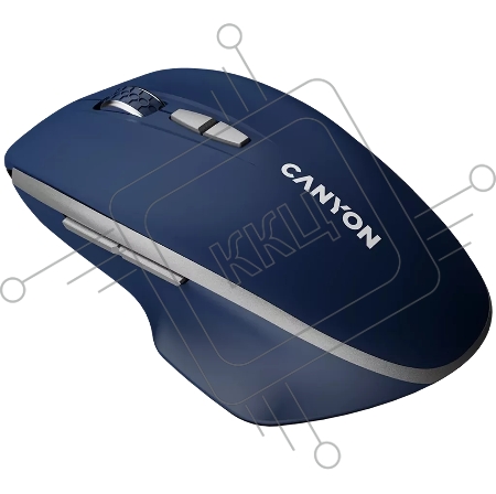 Мышь CANYON MW-21, 2.4 GHz  Wireless mouse ,with 7 buttons, DPI 800/1200/1600, Battery: AAA*2pcs,Blue,72*117*41mm, 0.075kg