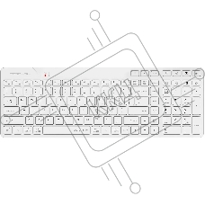 Клавиатура A4Tech Fstyler FBK27C AS белый USB беспроводная BT/Radio slim Multimedia (FBK27C AS)