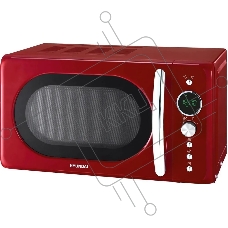 Микроволновая печь Hyundai HYM-D3037 красный, 20 л, 700 Вт, переключатели - кнопки/поворотный механизм