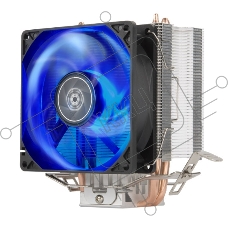 Кулер универсальный Silverstone SST-KR03 Kryton CPU Cooler, low noise, silent hydraulic bearing 92mm blue LED fan, universal Socket compatibility