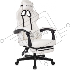 Кресло игровое Knight Lord/F Camby 01 молочный, крестов. пластик, подст. для ног