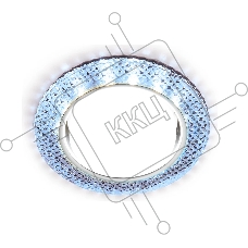 Встраиваемый точечный светильник G296 CL/CLD хром/прозрачный GX53+3W(LED COLD)