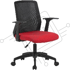 Кресло компьютерное Cactus CS-MC222-BKRD черный, сиденье темно-красный, сетка/ткань, низк.спин. крестов. пластик, пластик черный Кресло компьютерное Cactus CS-MC222-BKRD черный, сиденье темно-красный, сетка/ткань, низк.спин. крестов. пластик, пластик черный