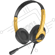Наушники с микрофоном A4Tech Fstyler FH100U желтый/черный