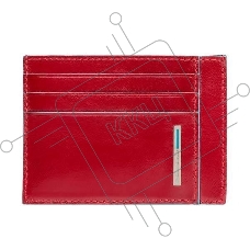 Чехол для кредитных карт Piquadro Blue Square PP2762B2R/R, натур.кожа, красный