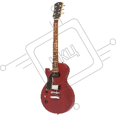 Электрогитара STAGG [SEL-HB90 LH CHERRY] 6-ти струнная, леворукая, серии Standard, корпус массив красного дерева, гриф красное дерево, накладка палисандр, 22 лада, звукосниматели 1х P90, 1х хамбакер, регуляторы 1x громкости, 1x тона, цвет Cherry