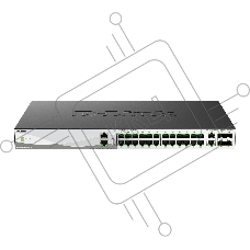 Коммутатор D-Link DMS-3130-30TS/A1A, 24×2,5 Гбит/с + 2×10 Гбит/с + 4×25 Гбит/с SFP28, управляемый