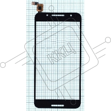 Сенсорное стекло (тачскрин) для Alcatel A7 5090Y, черное