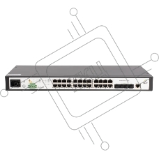 Коммутатор SNR SNR-S5210G-24TX-UPS, 24×1 Гбит/с + 4×10 Гбит/с SFP+, управляемый