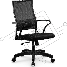 Кресло Metta Sit Air-180 B2-290K (M09.B02.G15.W01) Z509397575 на колесиках, сетка, 1шт. в комплекте черный/черный