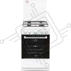 Плита газовая Cezaris ПГ 2150-08 белый, конфорок 4 шт, духовка 43 л, 51 см x 85 см x 55 см