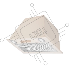 Вытяжка встраиваемая Kuppersberg INLINEA 52 Beige, ширина 52 см, отвод/рециркуляция, 850 м3/час, электронное сенсорное управление, таймер, пульт ДУ, 3 скорости, светодиодное освещение 2х3,5 Вт, металлический жироулавливающий фильтр, угольный фильтр С6С (о