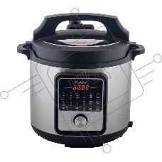 Мультиварка-скороварка Endever Vita-141 черный/стальной, 6.0 л, 1300 Вт, механическое, 18 программ