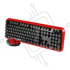Комплект клавиатура+мышь Smartbuy 620382AG-RK беспроводной, USB, 1600 DPI, чёрно-красный