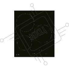 Электрическая варочная панель LEX EVH 430B BL, черный