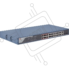 Коммутатор Hikvision DS-3E1326P-EI, 24×100 Мбит/с PoE+ + 2×1 Гбит/с Combo, управляемый