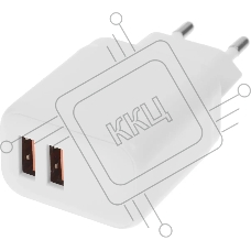 Сетевое зарядное устройство BoraSCO 15W 3A 2xUSB универсальное белый (52580)