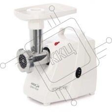 Мясорубка электрическая Аксион М33.01 белый, 1500 Вт, 1.7 кг/мин, реверс, защита от перегрузки, насадки - 3