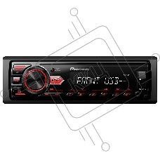Автомагнитола Pioneer MVH-85UB, 1 DIN, USB Type-A, AUX, съёмная панель