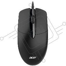Мышь проводная Acer OMW300 черный, 1200 dpi, USB, кнопки - 3