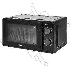 Микроволновая печь DELTA DL-85L20 черный, 20 л, 700 Вт, переключатели - поворотный механизм