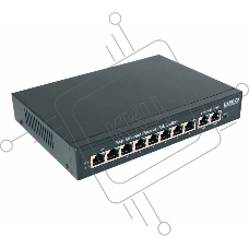 Коммутатор неуправляемый PoE 10 портов 10/100 Мб/с 2хPoE до 30В