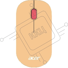 Мышь беспроводная Acer OMR205 бежевый/розовый, 1200 dpi, радиоканал, USB, кнопки - 3