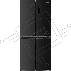 Холодильник Hotpoint HFL4 522I XBR чёрный трехкамерный 266/160 л морозилка снизу, No Frost, Side by Side