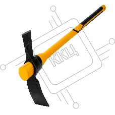 Кирка-топор Denzel 2250 г, фиберглассовая обрезиненная рукоятка 900 мм