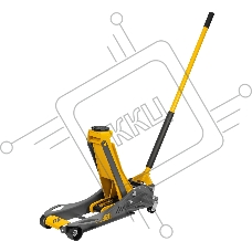 Домкрат гидравлический подкатной Denzel 3,8 т, 110-580 мм, быстрый подъем, низкий подхват, проф. 51251