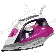 Утюг BBK ISE-2409 фиолетовый, 2400 Вт, 40 г/мин, 140 г/мин, 360 мл